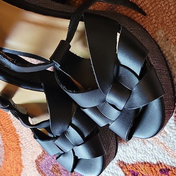 NWOT Anthropologie T-strap Platforms